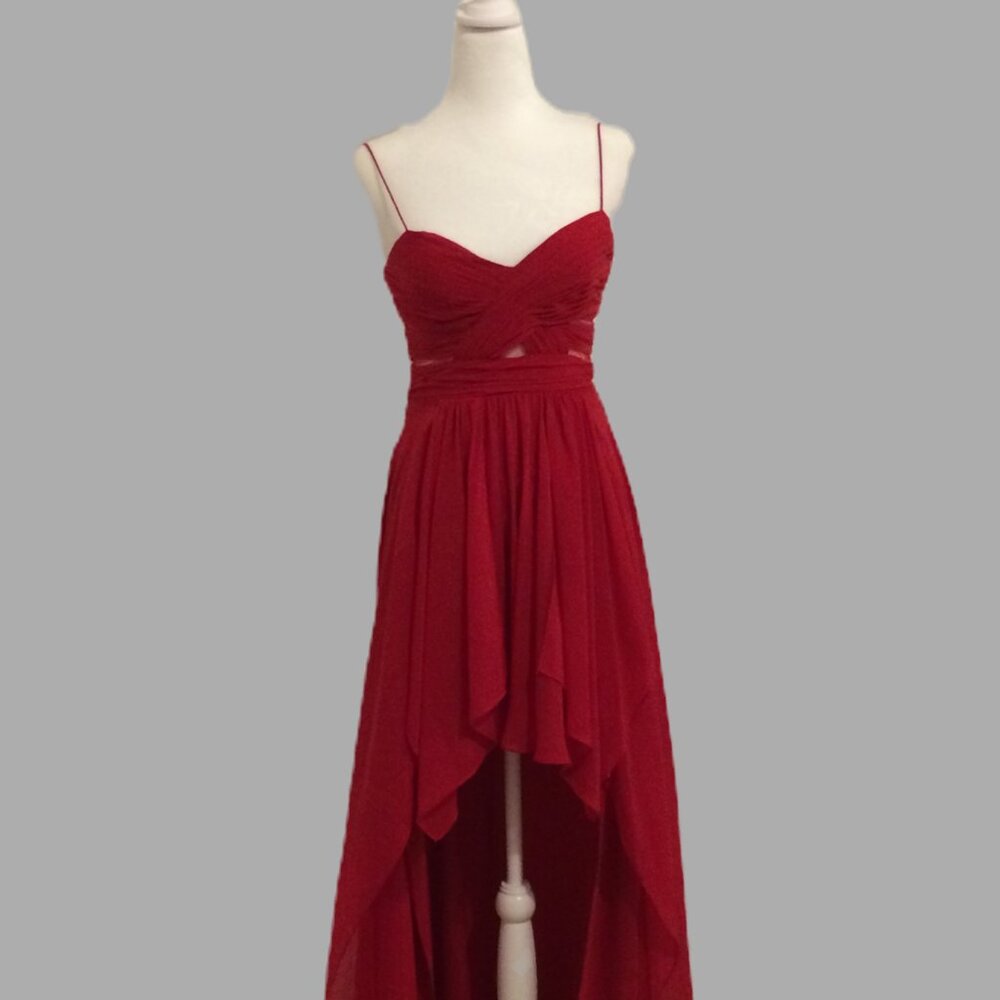 Adrianna Papell Red High Low